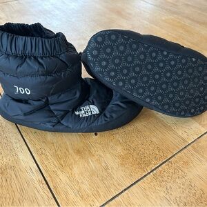 The North Face Black Quilted Down Booties